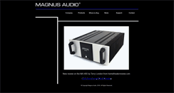 Desktop Screenshot of magnusaudio.com