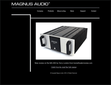 Tablet Screenshot of magnusaudio.com